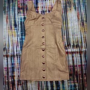 Free poeple leather dress